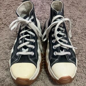 Black and White Platform Sneakers